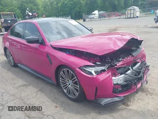 2025 BMW M3 with VIN WBS23HJ00SFU05846, listed as a IAAI auction lot 42379395 with 5,428 mi miles and . Bid and sale history available at DreamBid. Image 1.