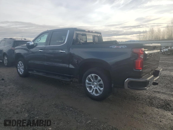 2023 Chevrolet Silverado 1500 LTZ with VIN 1GCUDGE82PZ300156, listed as a Copart auction lot 50273805 with 20,258 mi miles and Salvage Title. Bid and sale history available at carsss.com. Image 2.