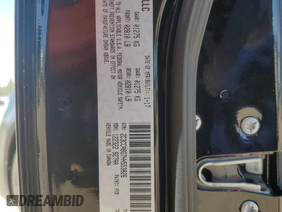 2017 Chrysler 300 S Alloy Edition with VIN 2C3CCABG7HH553826, listed as a Copart auction lot 57504255 with 146,007 mi miles and Salvage title. Bid and sale history available at DreamBid. Image 13.
