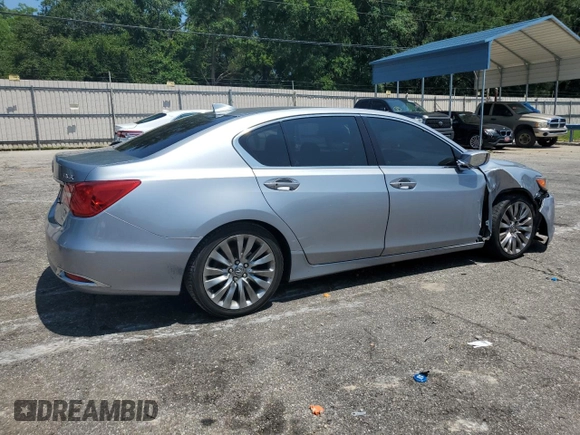 2016 Acura RLX Tech Pkg with VIN JH4KC1F55GC000303, listed as a Copart auction lot 55260834 with 196,922 mi miles and Salvage Title. Bid and sale history available at carsss.com. Image 3.