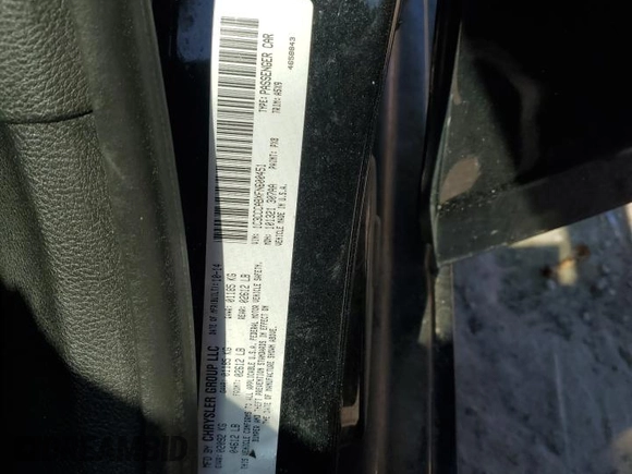 2015 Chrysler 200 Limited with VIN 1C3CCCABXFN600451, listed as a Copart auction lot 50620575 with 158,761 mi miles and Salvage Title. Bid and sale history available at DreamBid. Image 14.