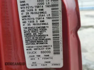1997 Nissan Frontier XE z VIN 1N6SD11S2VC396213, wystawiony jako Copart lot #58315025 z przebiegiem 144 622 mil mil oraz Szkoda całkowita • Salvage title. Historia ofert i sprzedaży dostępna na DreamBid. Obrazek 12.