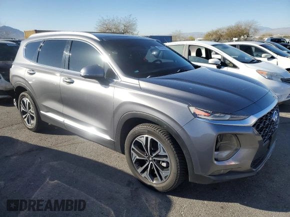 2019 Hyundai Santa Fe Ultimate with VIN 5NMS5CAA2KH059265, listed as a Copart auction lot 48357665 with 5,312 mi miles and Salvage Title. Bid and sale history available at carsss.com. Image 4.