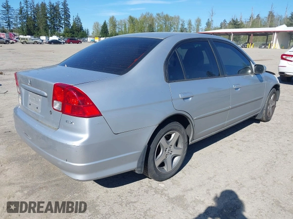 2004 Honda Civic EX with VIN 2HGES267X4H625718, listed as a IAAI auction lot 42075870 with 151,348 mi miles and . Bid and sale history available at DreamBid. Image 4.
