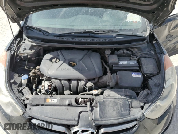 2013 Hyundai Elantra Limited with VIN KMHDH4AE4DU690826, listed as a Copart auction lot 55066595 with 75,059 mi miles and Salvage Title. Bid and sale history available at DreamBid. Image 11.