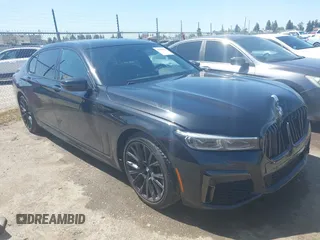 2020 BMW 7 Series 740i with VIN WBA7T2C07LGL17473, listed as a IAAI auction lot 41970351 with 57,470 mi miles and . Bid and sale history available at DreamBid. Image 1.