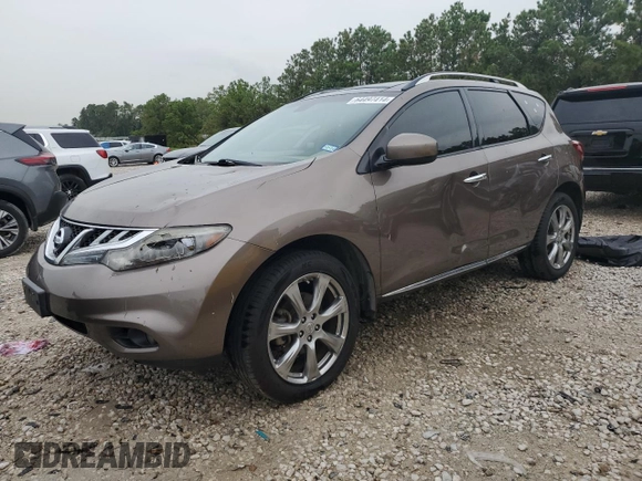 2012 Nissan Murano S with VIN JN8AZ1MU5CW120377, listed as a Copart auction lot 64497414 with 138,984 mi miles and Clean Title. Bid and sale history available at carsss.com. Image 1.