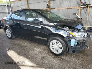 2025 Nissan Versa S z VIN 3N1CN8DV3SL836252, wystawiony jako Copart lot #59534675 z przebiegiem 6 293 mil mil oraz Czysty tytuł • Clean title. Historia ofert i sprzedaży dostępna na DreamBid. Obrazek 4.