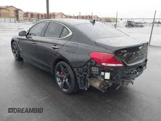 2019 Genesis G70 Dynamic with VIN KMTG34LE2KU020333, listed as a IAAI auction lot 41570026 with 93,020 mi miles and . Bid and sale history available at DreamBid. Image 3.