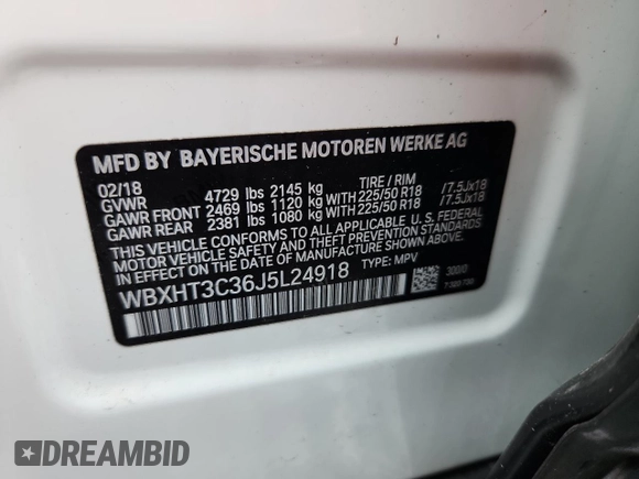2018 BMW X1 xDrive28i z VIN WBXHT3C36J5L24918, wystawiony jako Copart lot #62171365 z przebiegiem 23 446 mil mil oraz Szkoda całkowita • Salvage title. Historia ofert i sprzedaży dostępna na DreamBid. Obrazek 13.