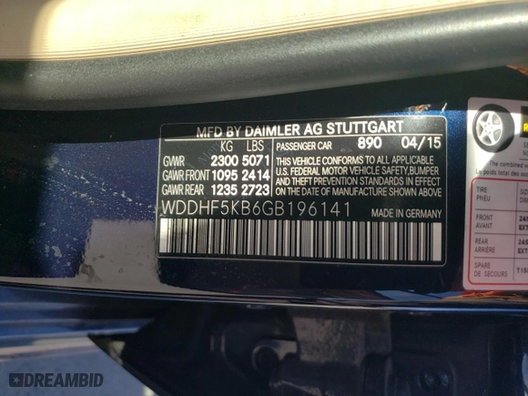 2016 Mercedes-Benz E-Class E 350 Sport with VIN WDDHF5KB6GB196141, listed as a Copart auction lot 48370175 with 113,373 mi miles and Salvage Title. Bid and sale history available at carsss.com. Image 12.