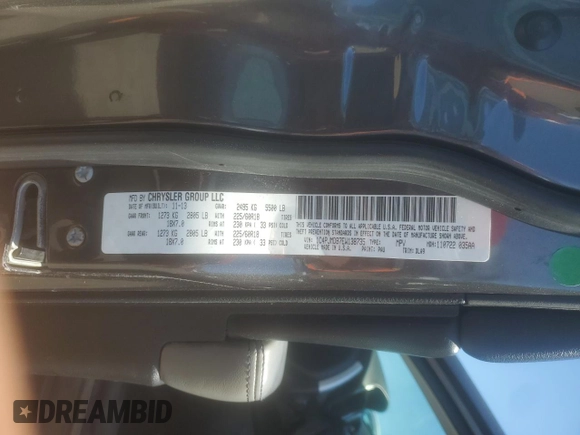 2014 Jeep Cherokee Limited z VIN 1C4PJMDB7EW138735, wystawiony jako Copart lot #54127145 z przebiegiem Nie podano mil oraz Szkoda całkowita • Salvage title. Historia ofert i sprzedaży dostępna na DreamBid. Obrazek 13.