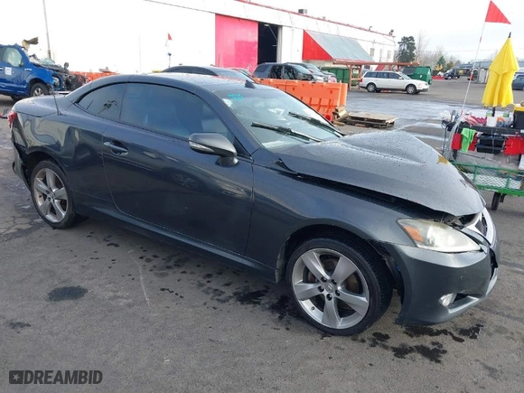 2011 Lexus IS 250C with VIN JTHFF2C24B2516790, listed as a IAAI auction lot 41073567 with 123615 miles. Bid and sale history available at carsss.com. Image 1.
