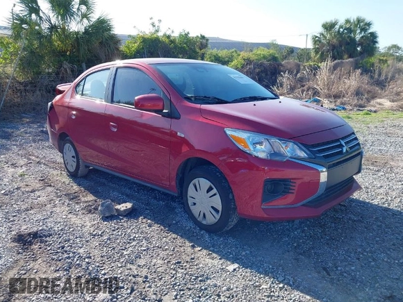 2024 Mitsubishi Mirage ES with VIN ML32FUFJ5RHF06006, listed as a IAAI auction lot 41998481 with 11,560 mi miles and . Bid and sale history available at DreamBid. Image 1.
