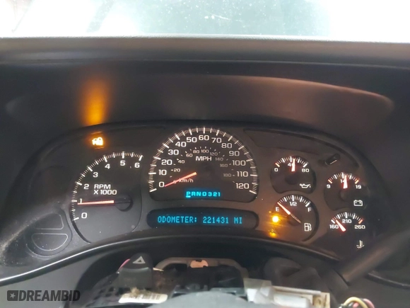 2004 Chevrolet Silverado 1500 LS with VIN 2GCEK19T441294838, listed as a IAAI auction lot 41208716 with 221,431 mi miles. Bid and sale history available at carsss.com. Image 7.