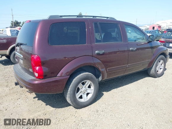 2005 Dodge Durango SLT with VIN 1D8HB48D35F565652, listed as a IAAI auction lot 42131932 with 215,380 mi miles and . Bid and sale history available at DreamBid. Image 4.