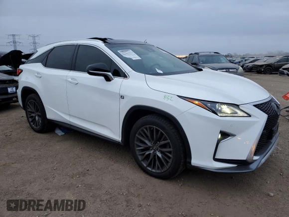 2019 Lexus RX 350 with VIN 2T2BZMCA0KC198352, listed as a Copart auction lot 84217554 with 80,624 mi miles and Salvage title. Bid and sale history available at DreamBid. Image 4.