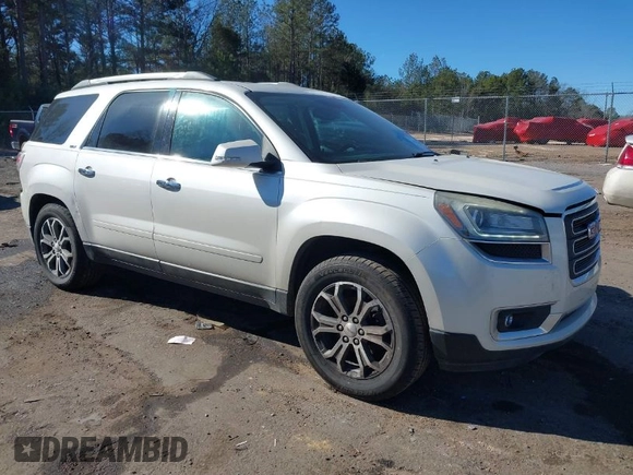 2014 GMC Acadia SLT with VIN 1GKKRRKD1EJ260657, listed as a IAAI auction lot 41383103 with 154,915 mi miles. Bid and sale history available at carsss.com. Image 1.