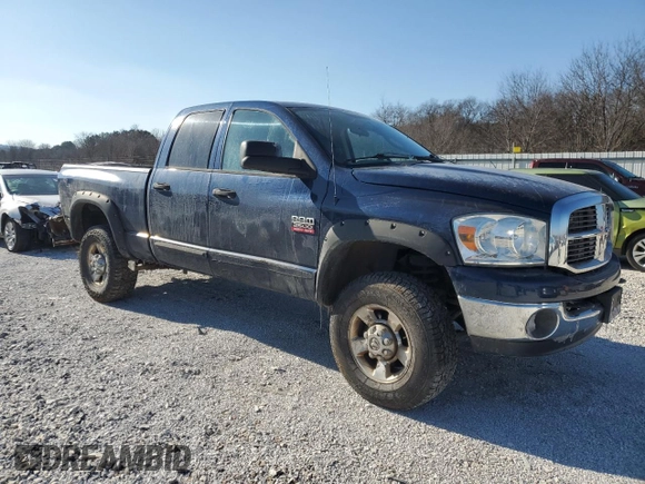 2007 Dodge Ram 2500 SLT with VIN 1D7KS28C87J551476, listed as a Copart auction lot 87764525 with 196,657 mi miles and Salvage Title. Bid and sale history available at carsss.com. Image 4.