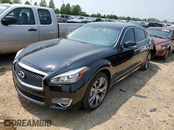 2016 Infiniti Q70 with VIN JN1BY1PR7GM720364, listed as a Copart auction lot 56598133 with 83,492 mi miles and Non repairable. Bid and sale history available at DreamBid. Image 1.
