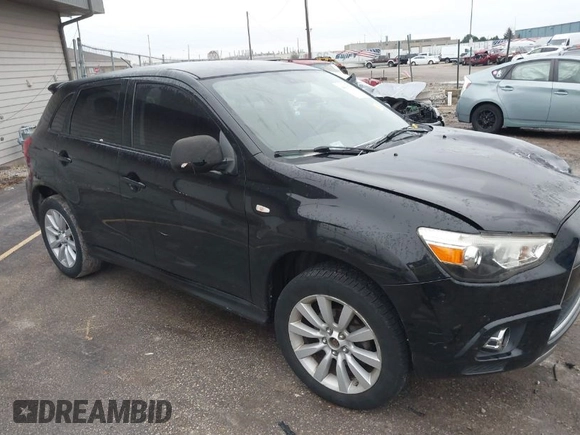 2011 Mitsubishi Outlander Sport SE with VIN JA4AP4AU6BZ012199, listed as a IAAI auction lot 40861700 with 125,016 mi miles. Bid and sale history available at carsss.com. Image 1.
