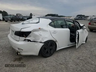 2013 Lexus IS with VIN JTHBE5C29D5031596, listed as a Copart auction lot 80973604 with 133,409 mi miles and Salvage Title. Bid and sale history available at carsss.com. Image 3.
