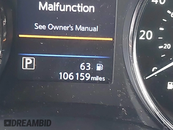 2018 Nissan Rogue SV with VIN KNMAT2MV7JP574729, listed as a IAAI auction lot 41812425 with 106,159 mi miles. Bid and sale history available at carsss.com. Image 16.