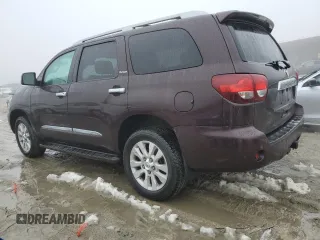 2019 Toyota Sequoia Platinum with VIN 5TDDY5G15KS167508, listed as a Copart auction lot 45140485 with 117,197 mi miles and Salvage Title. Bid and sale history available at carsss.com. Image 2.