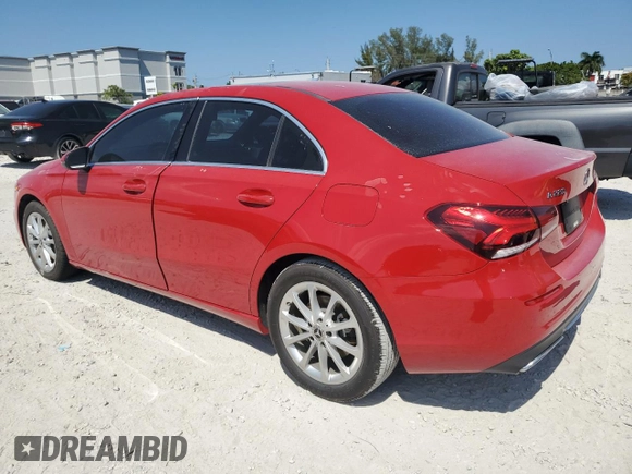 2019 Mercedes-Benz A 220 with VIN WDD3G4EB8KW027205, listed as a Copart auction lot 53318525 with Not Provided miles and Salvage Title. Bid and sale history available at DreamBid. Image 2.