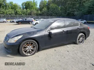 2007 Infiniti G35 Sport with VIN JNKBV61E07M712761, listed as a Copart auction lot 59375984 with Not Provided miles and Non Repairable. Bid and sale history available at DreamBid. Image 1.