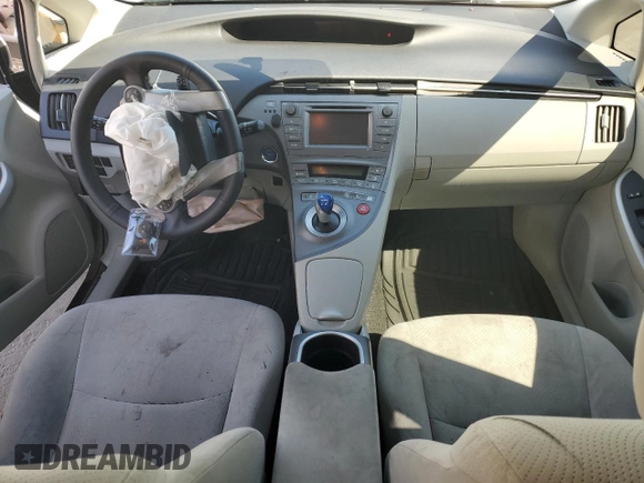 2013 Toyota Prius One with VIN JTDKN3DU3D5559012, listed as a Copart auction lot 48163655 with 0 mi miles and Salvage Title. Bid and sale history available at carsss.com. Image 8.