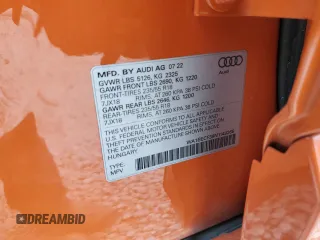 2022 Audi Q3 S line Premium Plus with VIN WA1EECF39N1149268, listed as a Copart auction lot 54211345 with 34,646 mi miles and Salvage title. Bid and sale history available at DreamBid. Image 13.