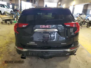 2019 GMC Terrain Denali with VIN 3GKALXEX0KL221747, listed as a Copart auction lot 47476825 with 0 mi miles and Salvage Title. Bid and sale history available at carsss.com. Image 6.