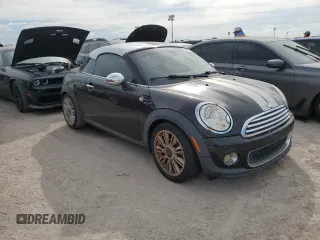 2012 MINI Cooper Coupe with VIN WMWSX1C53CT163646, listed as a Copart auction lot 74627484 with 0 mi miles and Salvage Title. Bid and sale history available at carsss.com. Image 4.