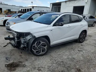 2024 Hyundai Kona N Line with VIN KM8HA3A34RU031683, listed as a Copart auction lot 80320044 with 11,821 mi miles and Non Repairable. Bid and sale history available at carsss.com. Image 1.