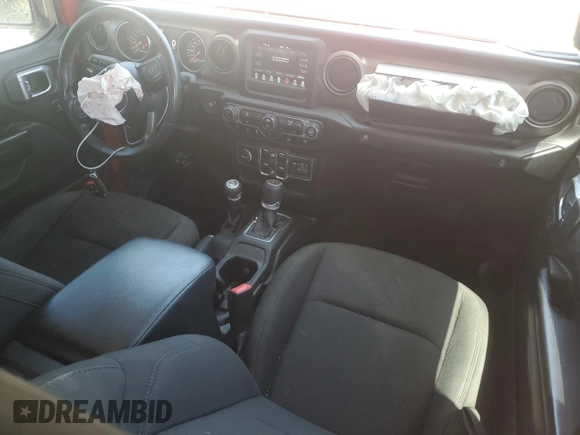 2020 Jeep Gladiator Sport S with VIN 1C6JJTAG7LL206022, listed as a Copart auction lot 57364825 with 89,267 mi miles and Salvage title. Bid and sale history available at DreamBid. Image 8.