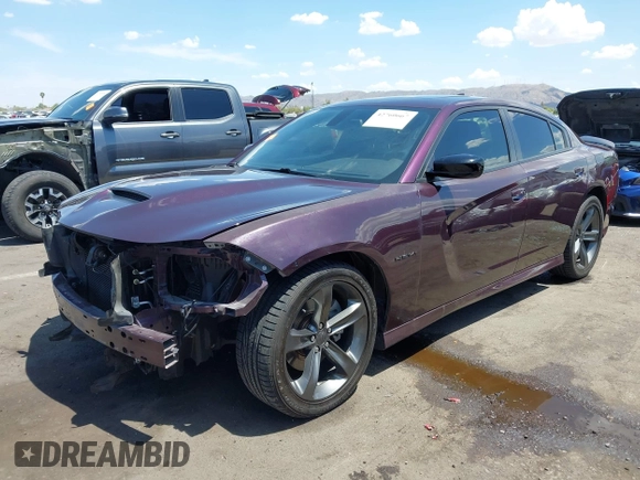 2021 Dodge Charger R/T with VIN 2C3CDXCT2MH574377, listed as a IAAI auction lot 42760667 with 49,295 mi miles and . Bid and sale history available at DreamBid. Image 6.
