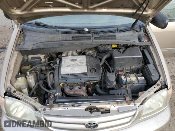 2002 Toyota Sienna LE with VIN 4T3ZF13C12U455861, listed as a Copart auction lot 80950914 with 250,830 mi miles and Salvage Title. Bid and sale history available at carsss.com. Image 12.