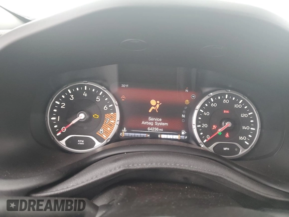 2020 Jeep Renegade Limited with VIN ZACNJBD1XLPL18706, listed as a Copart auction lot 88107385 with 64,236 mi miles and Non repairable. Bid and sale history available at DreamBid. Image 9.