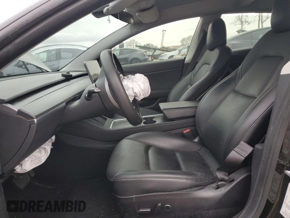 2021 Tesla Model 3 Standard Range Plus with VIN 5YJ3E1EA6MF877752, listed as a Copart auction lot 44776425 with Not Provided miles and Salvage Title. Bid and sale history available at DreamBid. Image 7.