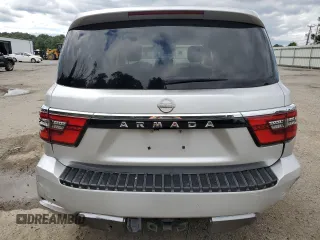 2022 Nissan Armada SV with VIN JN8AY2AD4N9675223, listed as a Copart auction lot 71492594 with 41,875 mi miles and Salvage Title. Bid and sale history available at carsss.com. Image 6.