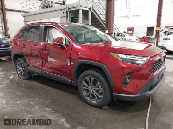 2023 Toyota RAV4 Hybrid XLE Premium with VIN JTMB6RFV4PD116495, listed as a IAAI auction lot 42588604 with 24,258 mi miles and . Bid and sale history available at DreamBid. Image 1.