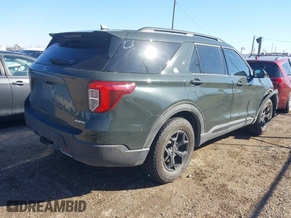 2022 Ford Explorer Timberline with VIN 1FMSK8JH7NGC27640, listed as a IAAI auction lot 41632183 with 21,624 mi miles. Bid and sale history available at carsss.com. Image 4.