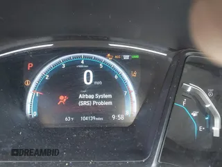 2019 Honda Civic Sedan LX with VIN 2HGFC2F62KH573149, listed as a IAAI auction lot 41575660 with 104,139 mi miles. Bid and sale history available at carsss.com. Image 15.