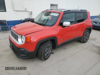 2017 Jeep Renegade Limited with VIN ZACCJADB1HPF10133, listed as a Copart auction lot 49827395 with 116,250 mi miles and Salvage title. Bid and sale history available at DreamBid. Image 1.