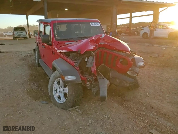 2018 Jeep Wrangler Unlimited Sport with VIN 1C4HJXDN8JW240779, listed as a Copart auction lot 80621854 with 109,956 mi miles and Salvage Title. Bid and sale history available at carsss.com. Image 11.