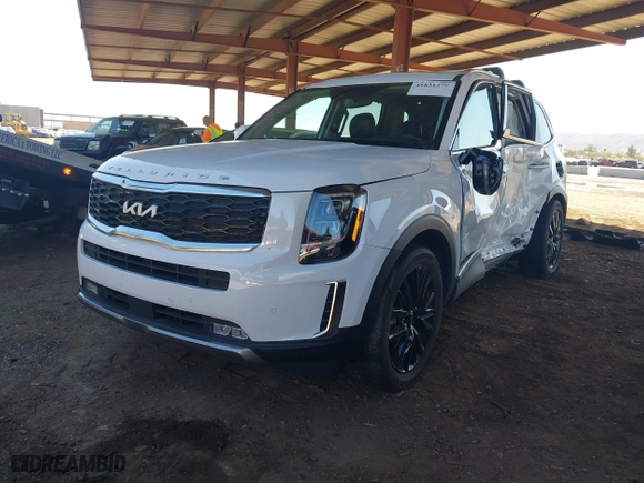 2022 Kia Telluride SX with VIN 5XYP5DHC5NG280425, listed as a IAAI auction lot 41831279 with 26,979 mi miles. Bid and sale history available at carsss.com. Image 17.