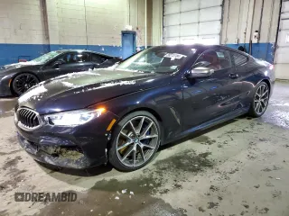 2020 BMW 8 Series M850i xDrive with VIN WBABC4C02LCE12605, listed as a Copart auction lot 38272784 with 53,090 mi miles. Bid and sale history available at carsss.com. Image 1.