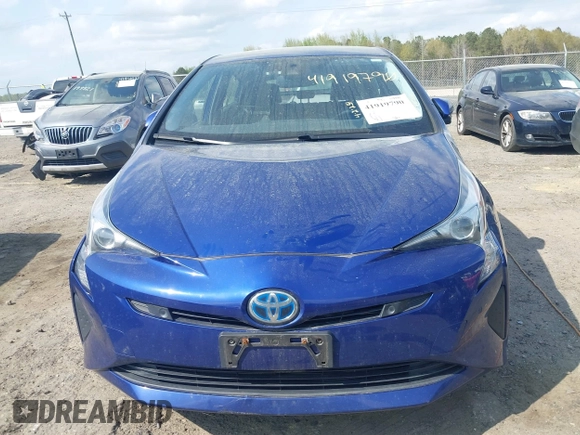 2018 Toyota Prius Two with VIN JTDKARFU4J3056091, listed as a IAAI auction lot 41919790 with 85,025 mi miles. Bid and sale history available at carsss.com. Image 6.