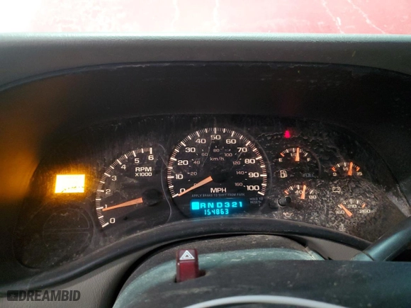 2002 Chevrolet Tahoe LT with VIN 1GNEK13Z72J273456, listed as a Copart auction lot 47582045 with 154,863 mi miles and Salvage Title. Bid and sale history available at carsss.com. Image 9.